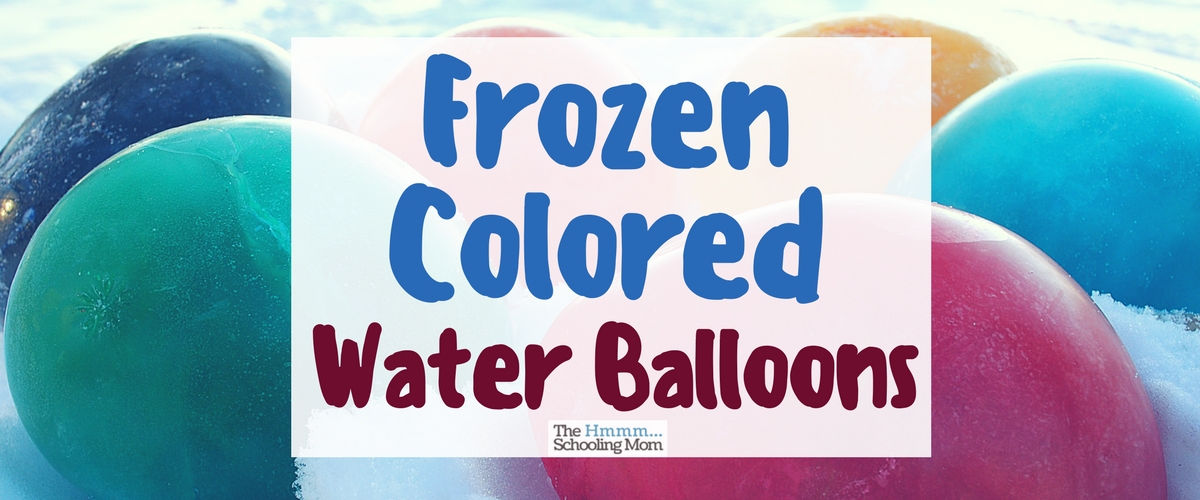 Frozen Colored Water Balloons: Does it Work?