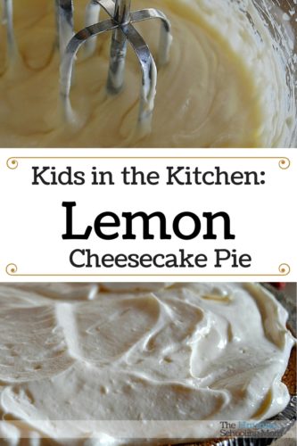 Looking for an easy, yummy recipe your kids can tackle and feel fancy schmancy at the same time? Try Lemon Cheesecake Pie!