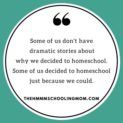 Dear sons, we've probably never talked about our reasons to homeschool you. So know this: the main reason why was actually pretty simple.
