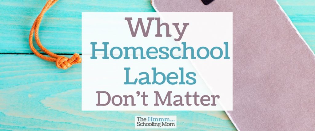 Radical Unschooler. Eclectic. Classical. What kind of homeschooler are you? Here are my thoughts on homeschool labels and why they maybe don't even matter.