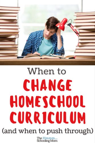 Wondering if it's time to change homeschool curriculum? Here is a lesson my son learned when he asked for it to happen here.
