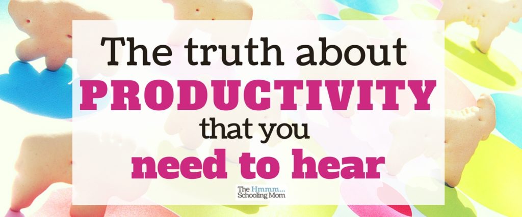 The truth about productivity -- for y'all who are frustrated by the things you want to do and your inability to do them all right now.