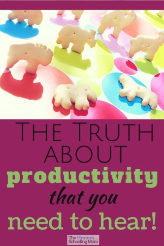 The truth about productivity -- for y'all who are frustrated by the things you want to do and your inability to do them all right now.