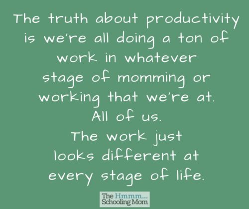 The truth about productivity -- for y'all who are frustrated by the things you want to do and your inability to do them all right now.