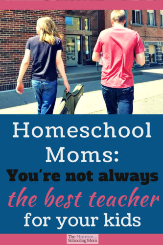 Homeschool mom, you are an amazing teacher, but you're not always the best teacher for your kid. Let me explain why your kid needs to learn from other people, too.