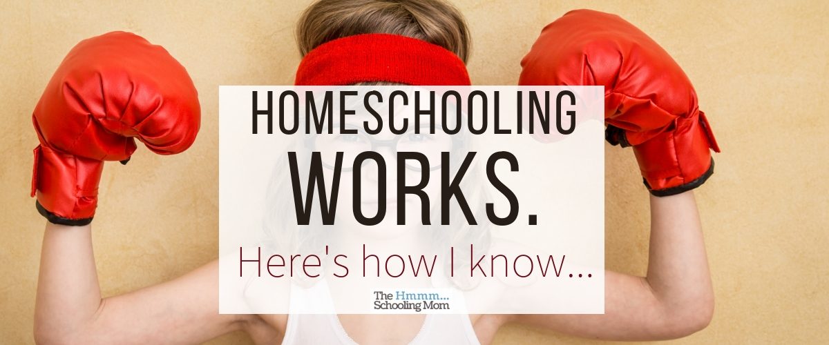 Wondering how I know that homeschooling works? Here's our experience—along with a little bit of playing devil's advocate—which *could* help you feel more relaxed about your decision to homeschool.